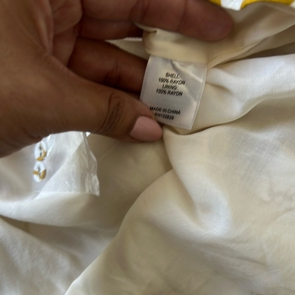 Tularosa Marshall Dress in Marigold Floral Mini Small V-neck Button Down - Picture 12 of 12